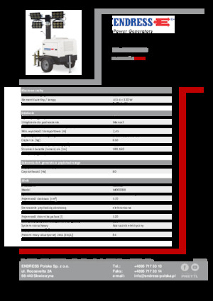Light Towers Endress EFA 800 Y2-LED 