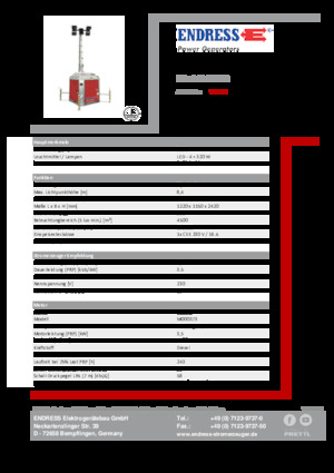 Light Towers Endress EFA 840 S4 320