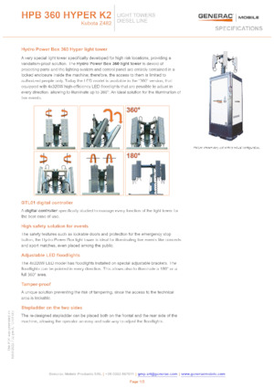 Light Towers Generac Mobile HPB 360 Hyper K2