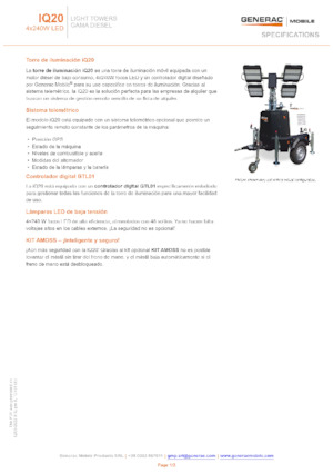 Light Towers Generac Mobile iQ 20