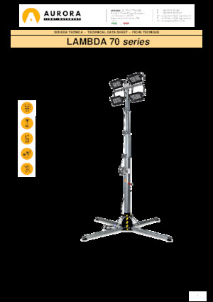 Light Towers Aurora Lambda 70 4x75W
