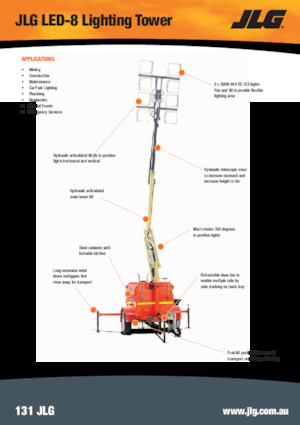 Aydınlatma Kuleleri JLG LED-8