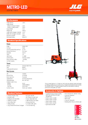 Light Towers JLG Metro-LED