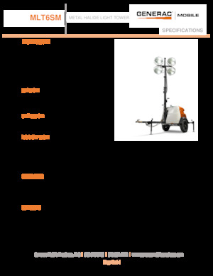 Light Towers Generac Mobile MLT6 SM