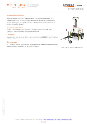 Light Towers Generac Mobile MT 1 LED