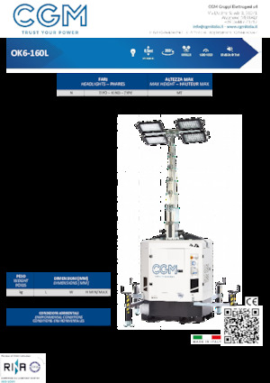 Aydınlatma Kuleleri CGM OK6-160L