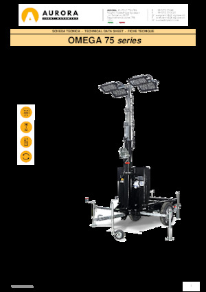 Aydınlatma Kuleleri Aurora Omega 75 4x320W