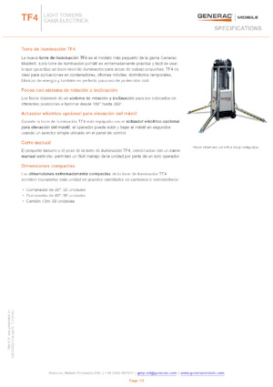 Light Towers Generac Mobile TF 4