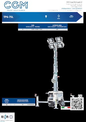 Aydınlatma Kuleleri CGM TP6-75L