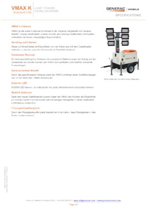 Light Towers Generac Mobile VMAX