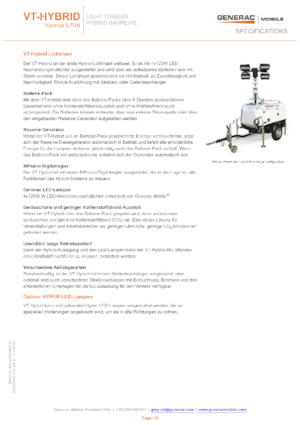 Light Towers Generac Mobile VT-Hybrid