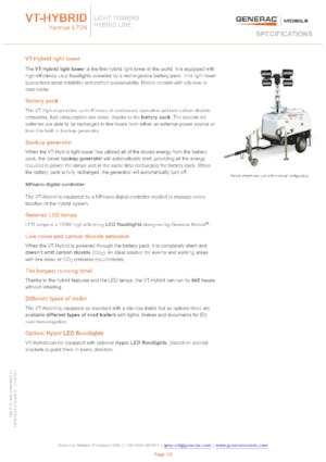 Light Towers Generac Mobile VT-Hybrid