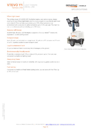 Light Towers Generac Mobile VTevo Y1