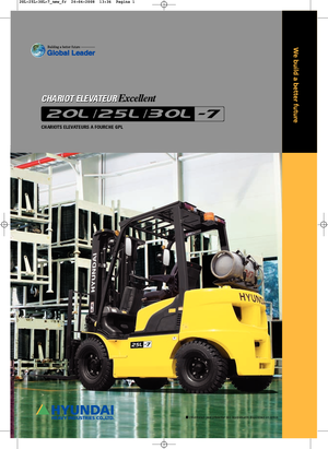 LPG Front Forklift Trucks Hyundai 20 L 7