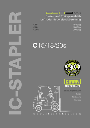 LPG Forklifts Clark C20 s L