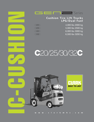 LPG Forklifts Clark C25 C
