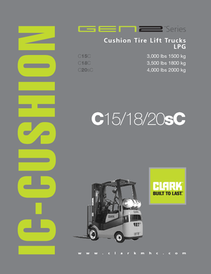 LPG Forklifts Clark C20 s C