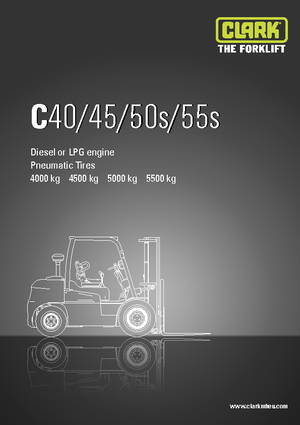 Lpg ön forkliftler Clark C55 s L