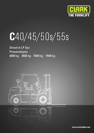 Lpg ön forkliftler Clark C55 s L