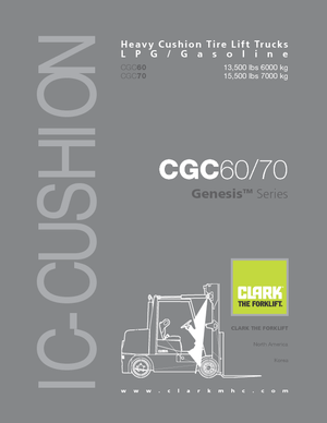 Lpg ön forkliftler Clark CGC 60