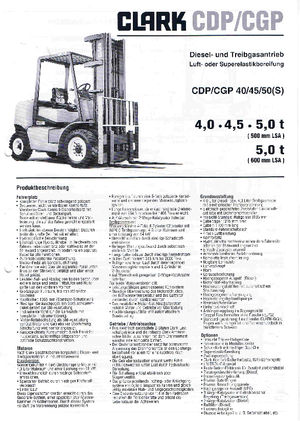LPG Forklifts Clark CGP 40