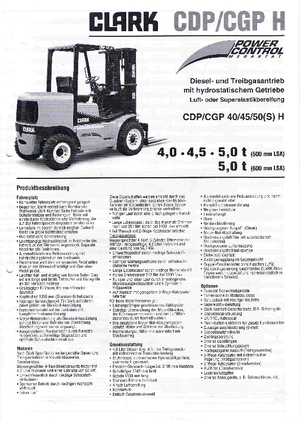LPG Forklifts Clark CGP 40 H