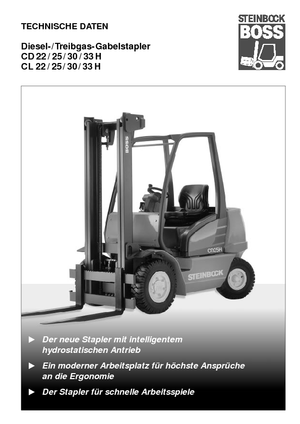 Lpg ön forkliftler Steinbock CL 30 H