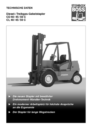 Lpg ön forkliftler Steinbock CL 40 C