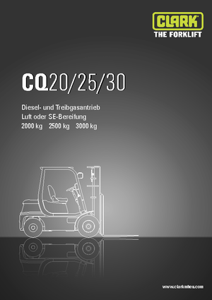 LPG Forklifts Clark CQ 30 L