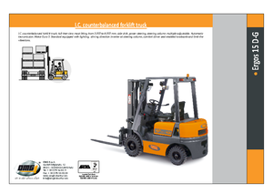 Lpg ön forkliftler OMG Ergos 15 G
