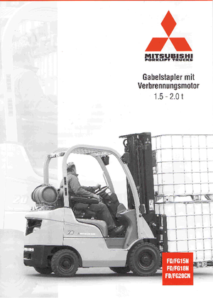 LPG Forklifts Mitsubishi FG15N