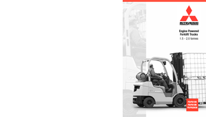 LPG Forklifts Mitsubishi FG15N