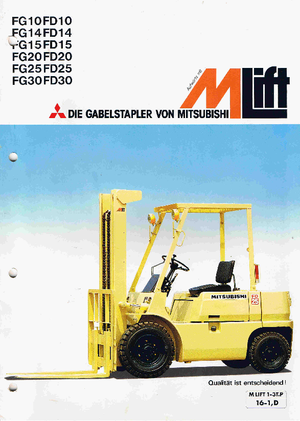 LPG Forklifts Mitsubishi FG 25 T