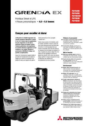 Lpg ön forkliftler Mitsubishi FG50CN