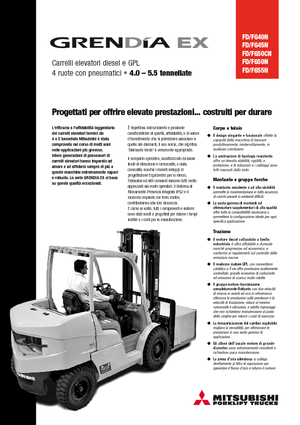 Lpg ön forkliftler Mitsubishi FG50CN