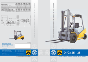 Lpg ön forkliftler Desta G 25
