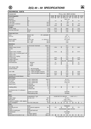 LPG Forklifts Desta G 50