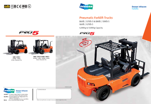 Lpg ön forkliftler Doosan G60S-5