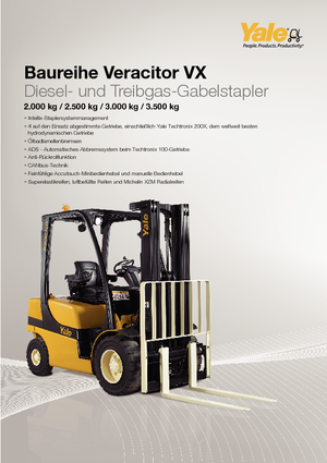 Lpg ön forkliftler Yale GLP 35VX Productivity