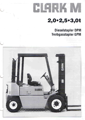 LPG Forklifts Clark GPM 30