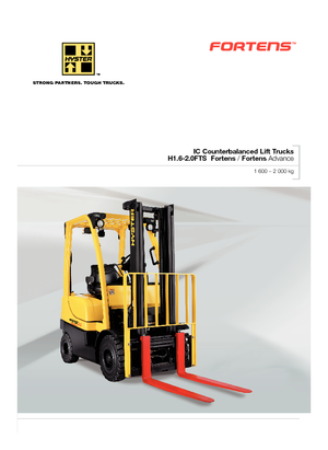 LPG Forklifts Hyster H 1.6 FT