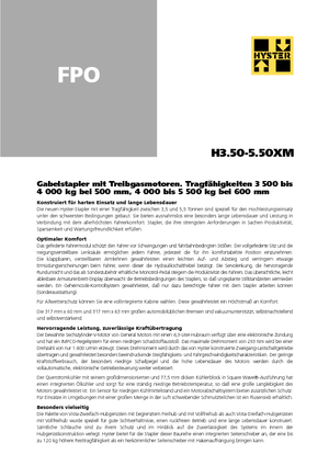 LPG Forklifts Hyster H 5.00 XM