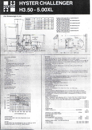 LPG Forklifts Hyster H 4.00 XLS/6