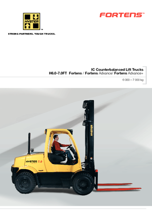 Lpg ön forkliftler Hyster H 7.0 FT