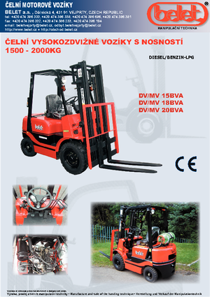 LPG Forklifts Belet MV 20 BVB