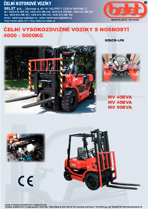 Lpg ön forkliftler Belet MV 50 BVB