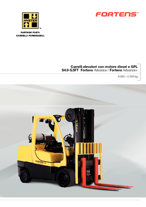 Lpg ön forkliftler Hyster S5.5FT