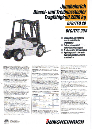 LPG Forklifts Jungheinrich TFG 20