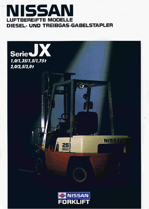 Lpg ön forkliftler Nissan UJ 02 A 25 U