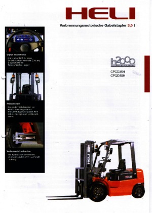 LPG Forklifts Heli CPQD 35 H
